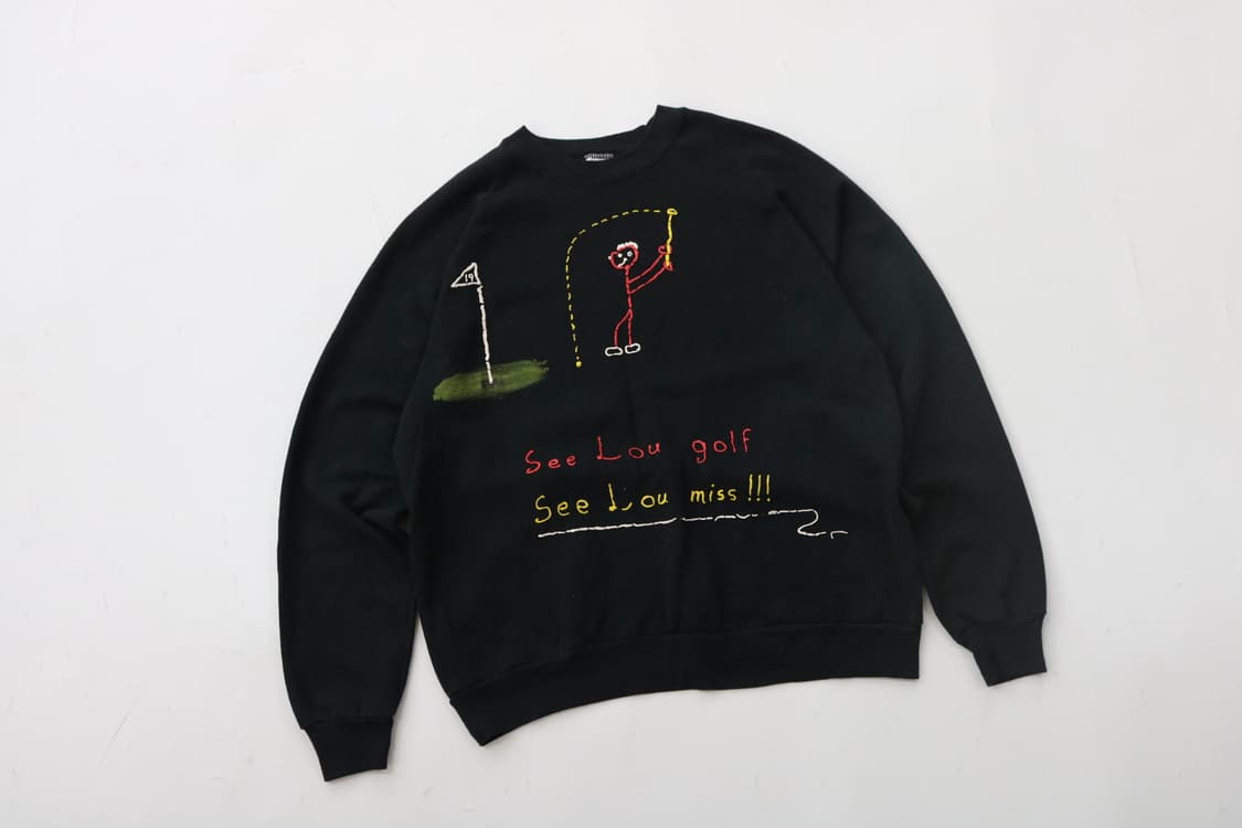 선벨트 90s 빈티지 레트로 골프 위트 자수 맨투맨 스웻셔츠 (XL) 상품이미지2