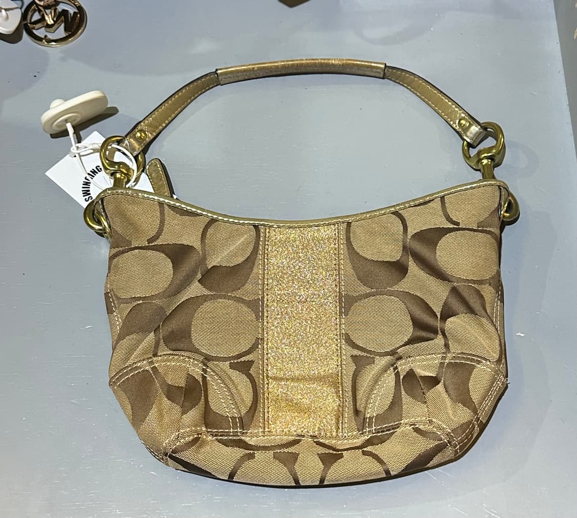 COACH 코치 골드글리터 숄더백 상품이미지3