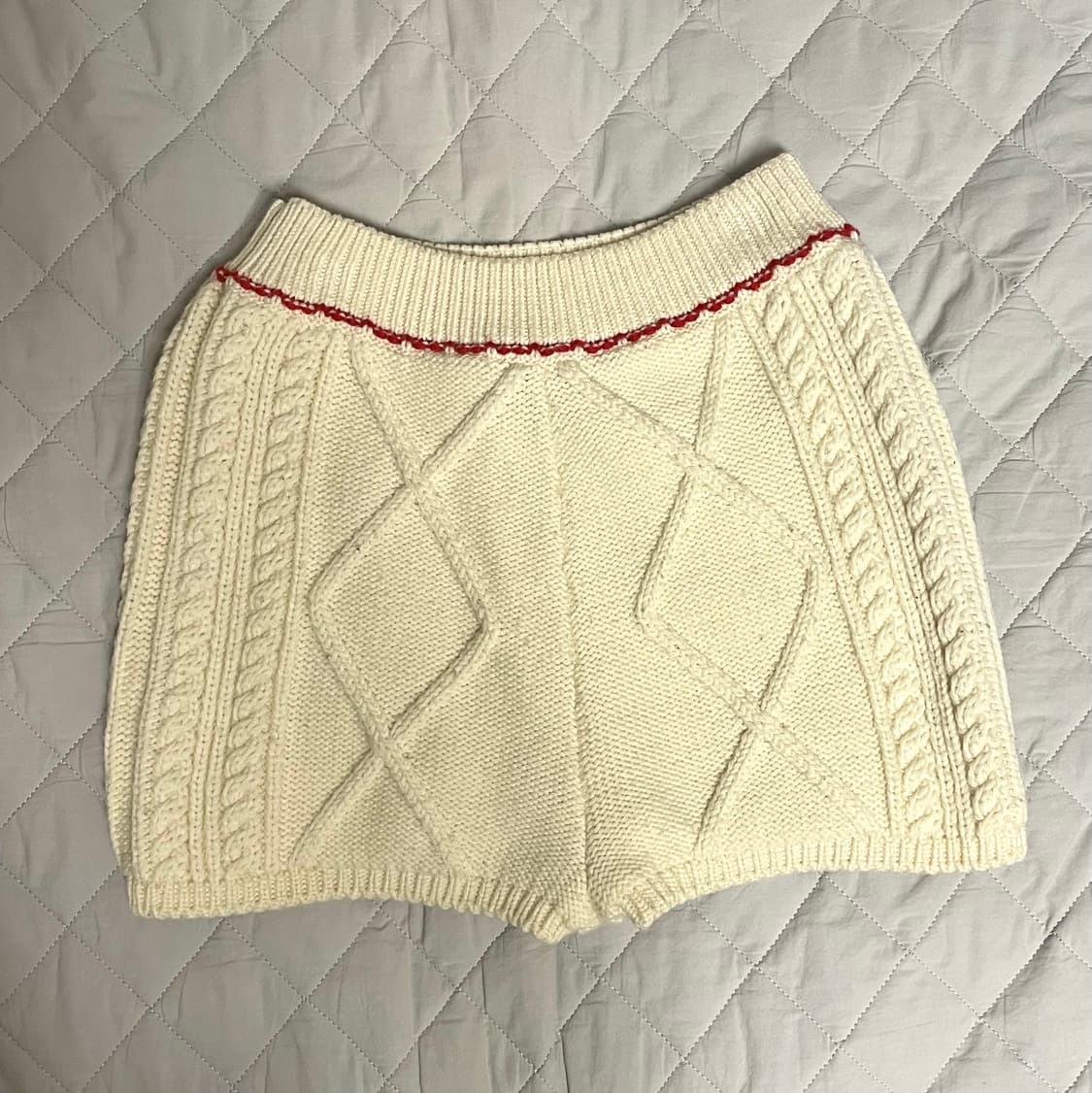 Marine serre 케이블 니트 미니 쇼츠 상품이미지4