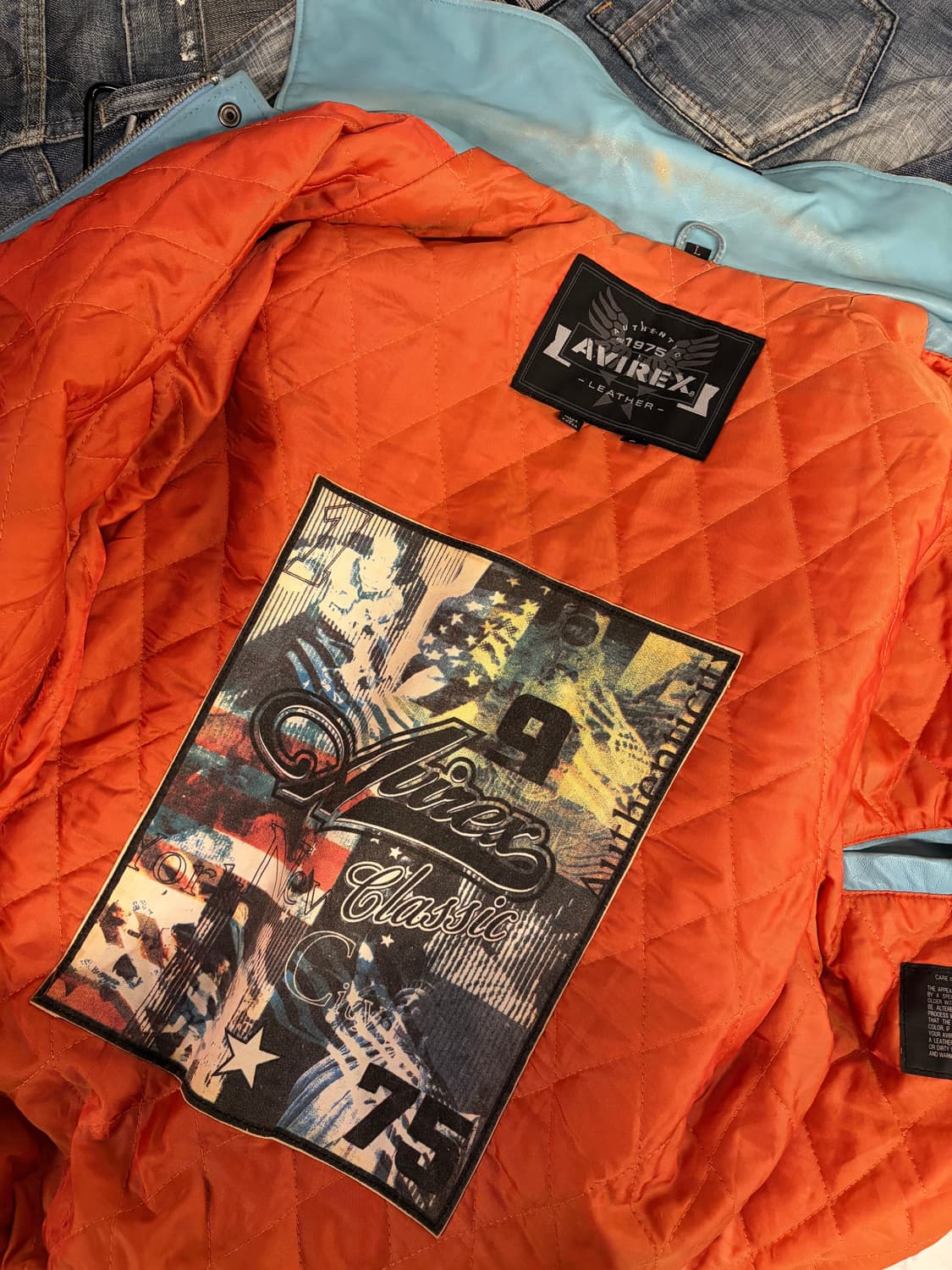 (정품/L)아비렉스 가죽 자켓 a1 상품이미지4