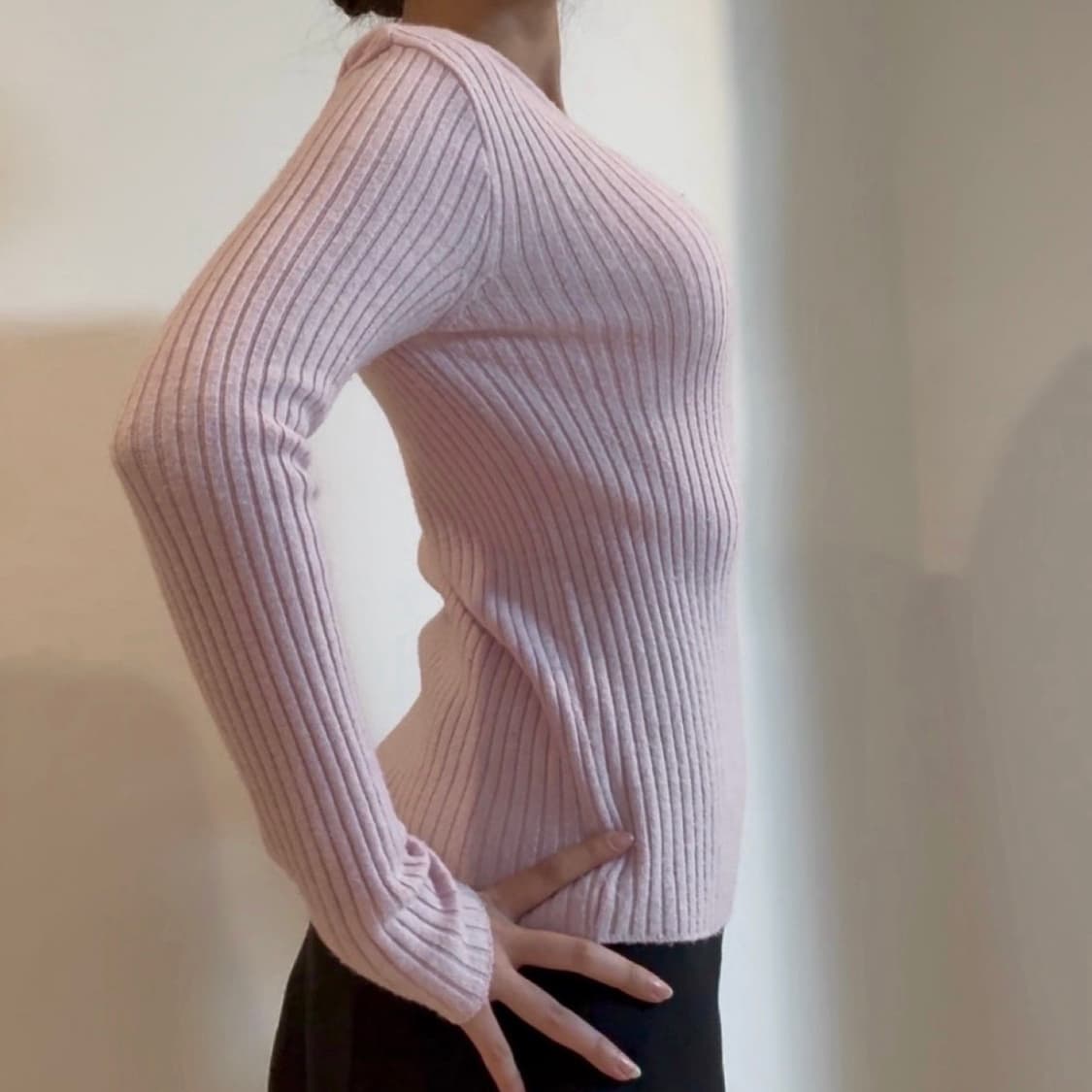 핑크 니트 상품이미지2