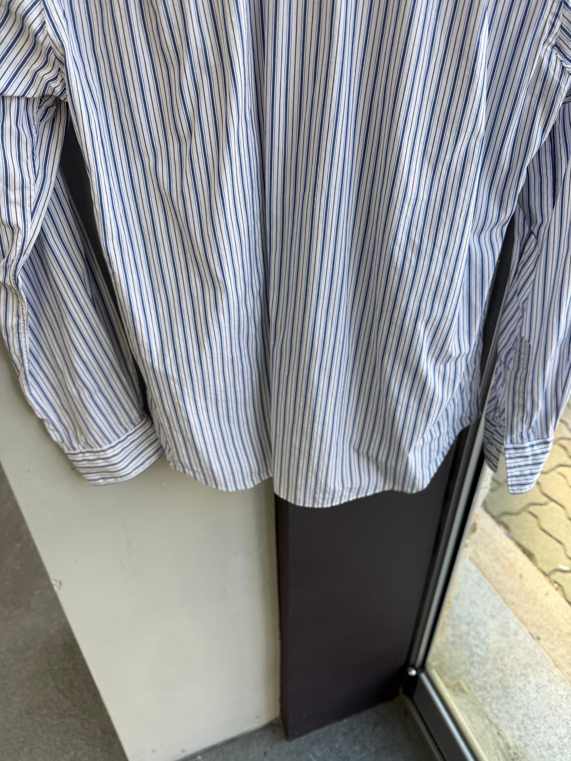 L/ 꼼데가르송 블랙하트 스트라이프 셔츠 상품이미지6