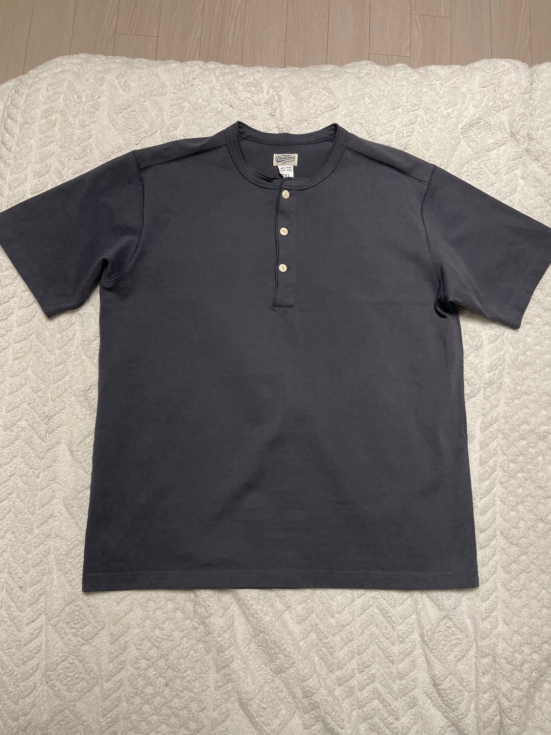 브론슨(Bronson) 헨리넥 차콜 반팔 2XL 상품이미지2