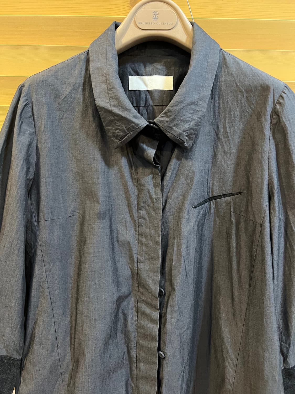 구호 KUHO 여성 차콜그레이 롱셔츠 셔츠자켓 상품이미지1