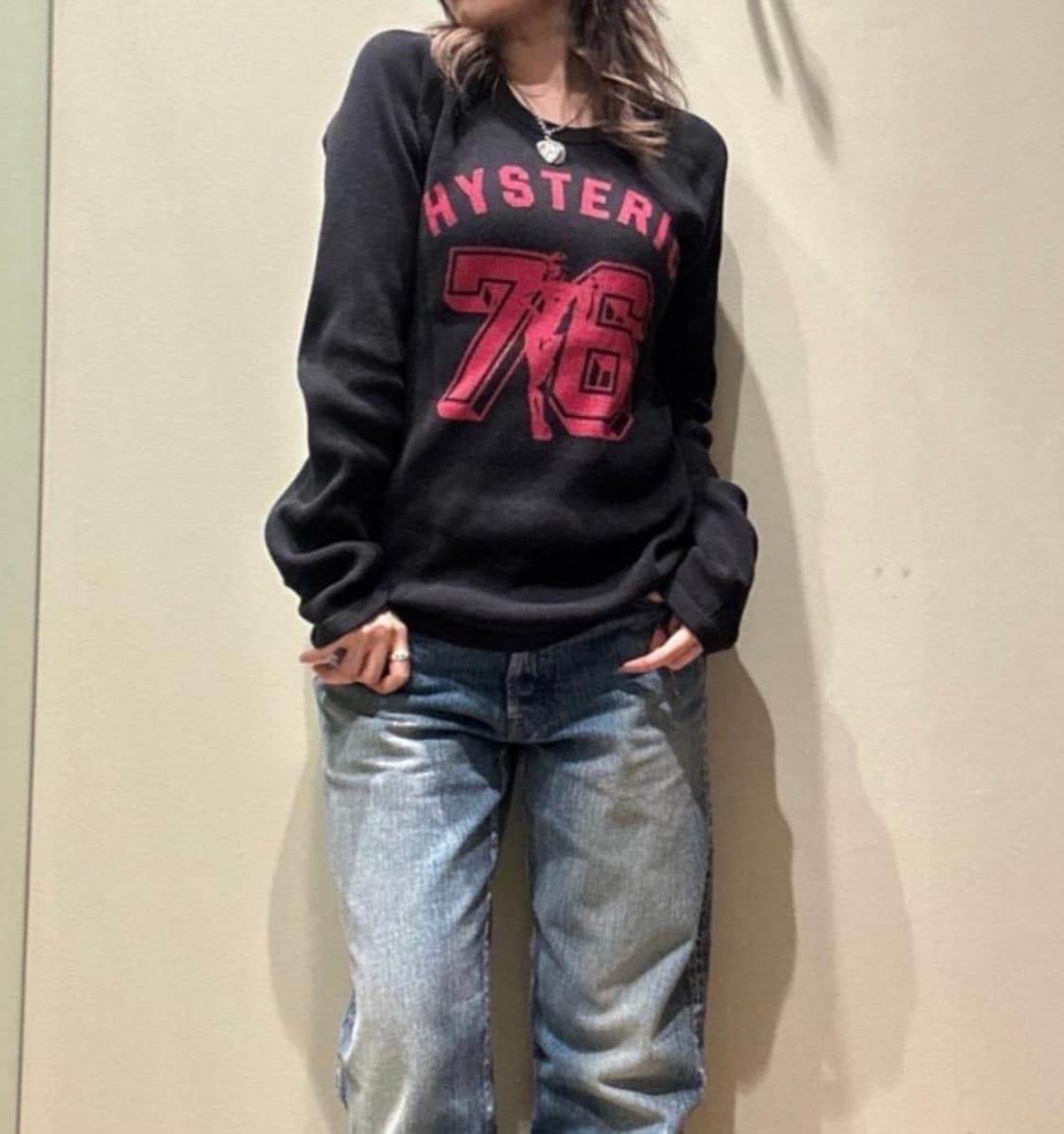 히스테릭 글래머 와플 롱 슬리브 상품이미지1