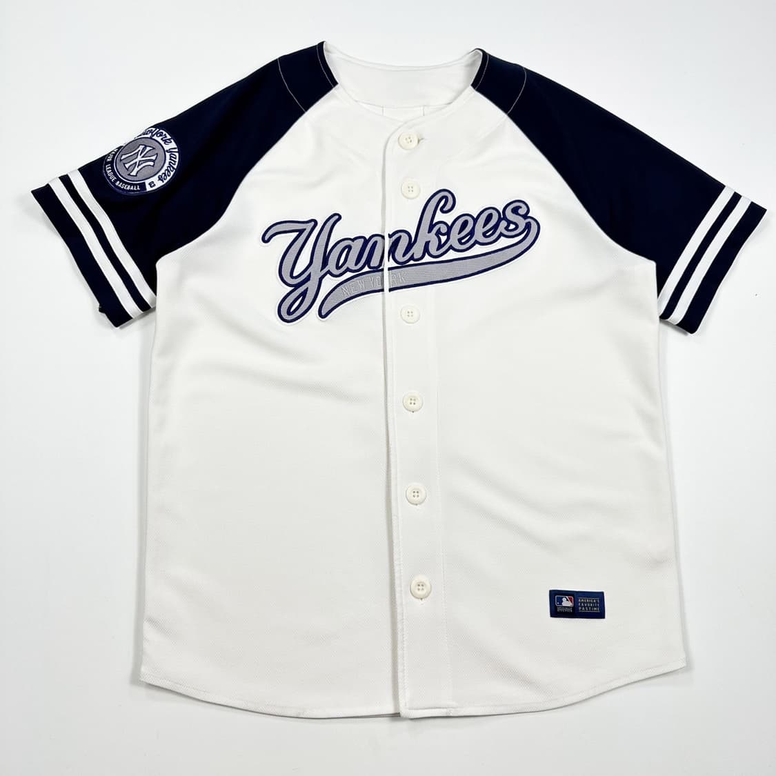 MLB 뉴욕양키스 화이트 배색 야구 져지 (M) 상품이미지2