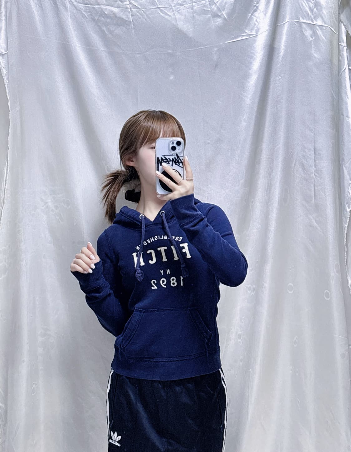 아배크롬비 네이비 딱붙핏 후드  상품이미지2