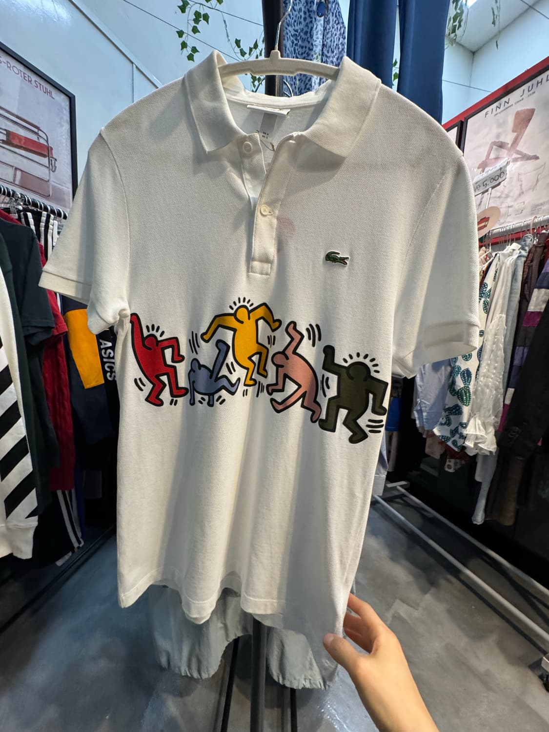 LACOSTE 라코스테 X 키스해링 그래픽 폴로 반팔 티셔츠 상품이미지9