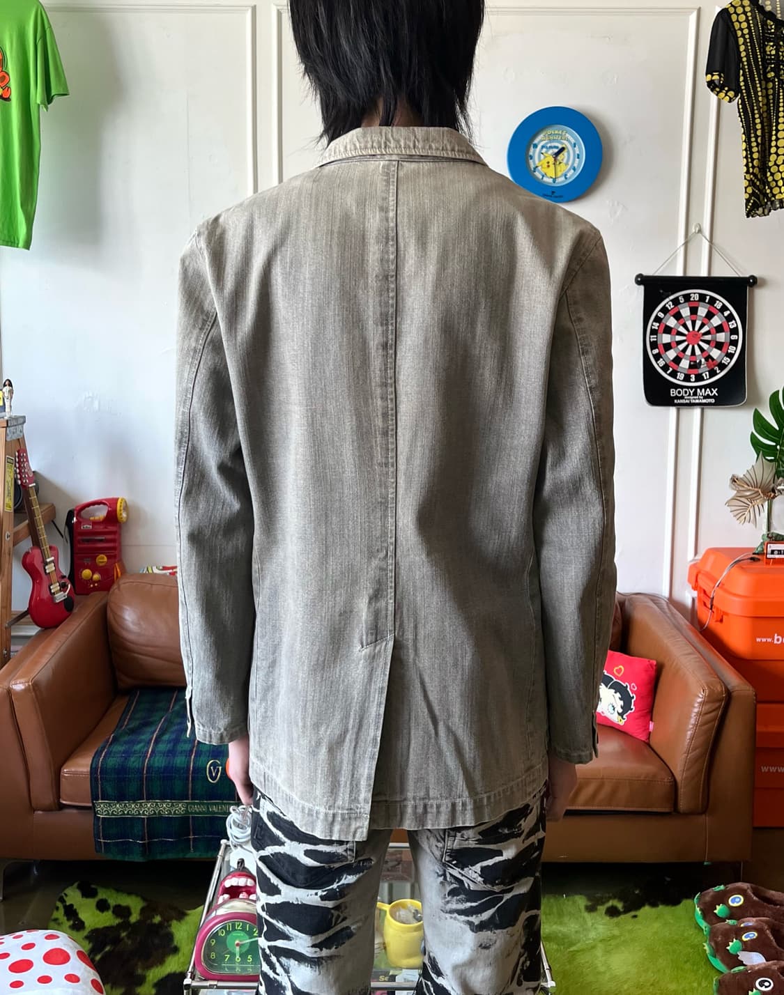 TORNADO MART Gray Washed Denim Jacket 상품이미지3