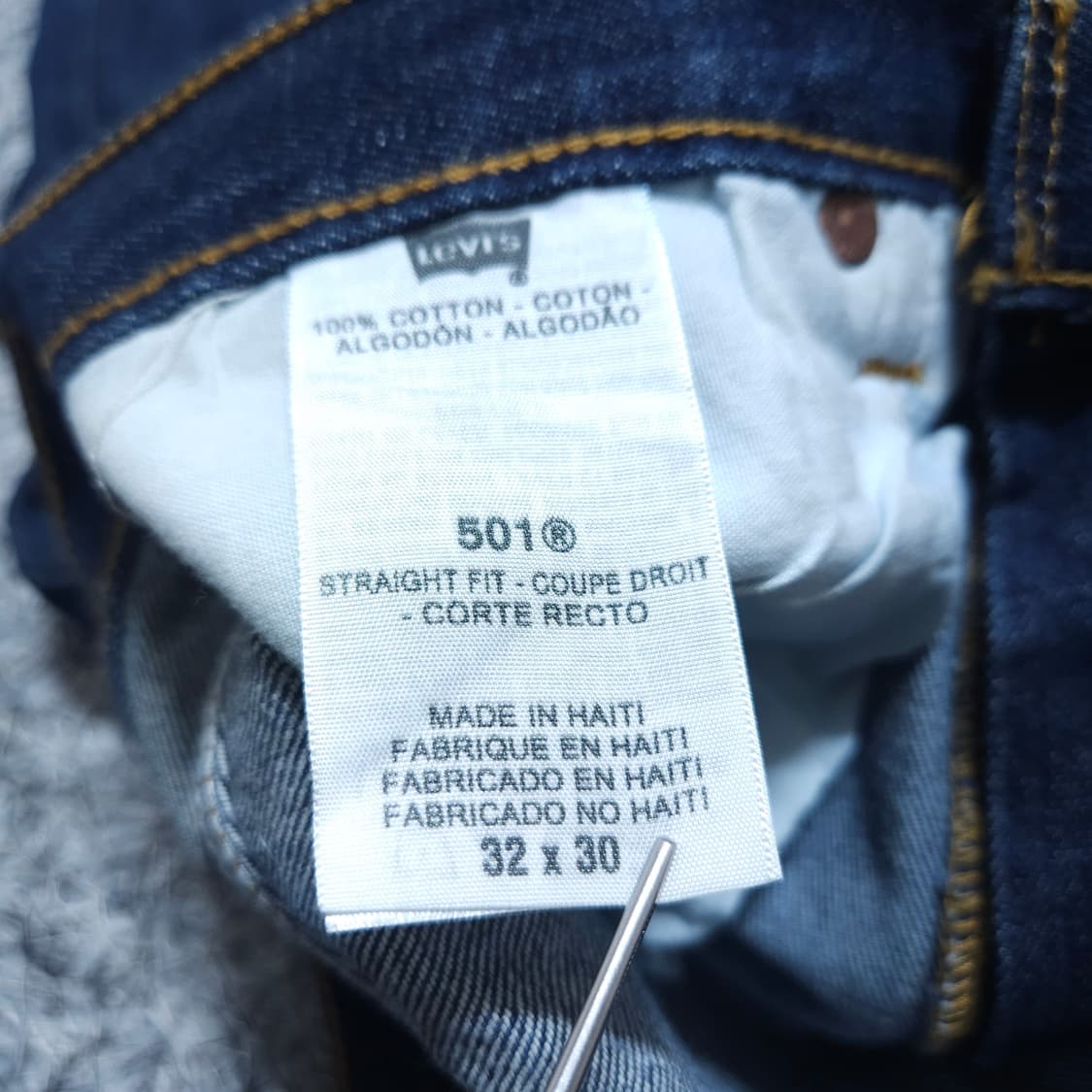 리바이스501) 30/30 남자 일자청바지 데님팬츠 / 왕눈이샵 상품이미지9