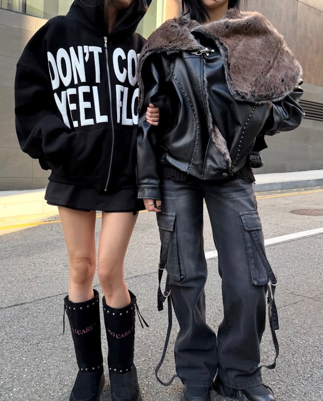 YEEL FOLD-OUT HOODIE SHAWL FUR JACKET 상품이미지3