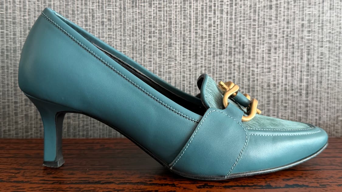 나인웨스트 펌프스 가죽 구두 송치 미드힐 로퍼 230 굽높이 4cm 상품이미지6