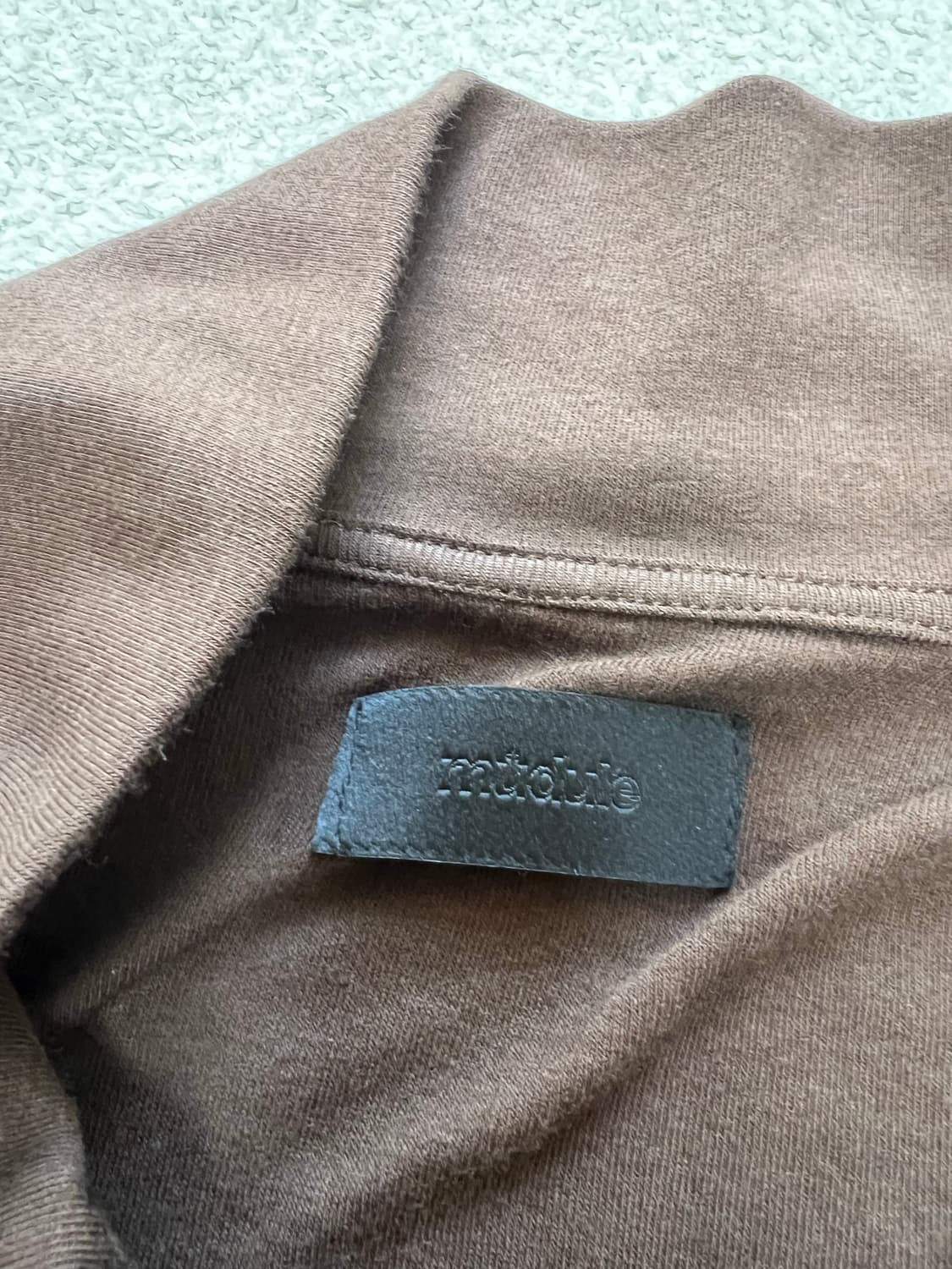 머듈 넥집업 브라운 3사이즈 상품이미지2