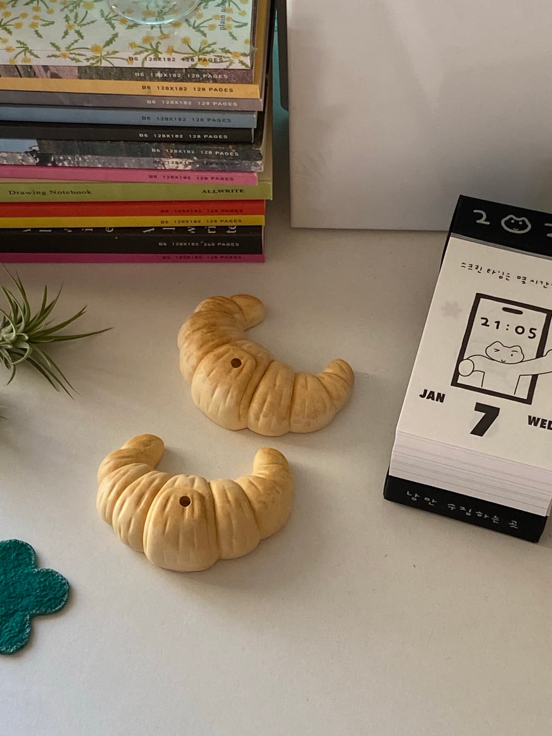 소금빵 인센스홀더 + 실버 트레이 세트 상품이미지2