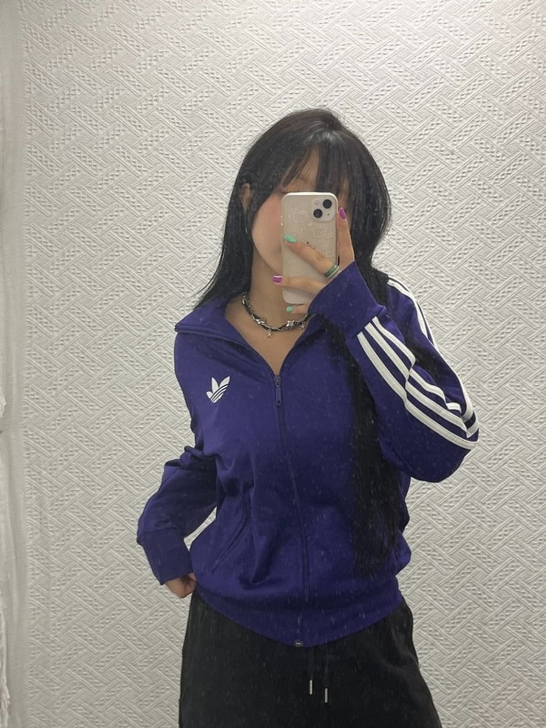 아디다스 Y2K 00's 퍼플 트랙탑 져지 집업 90 C06778 상품이미지2