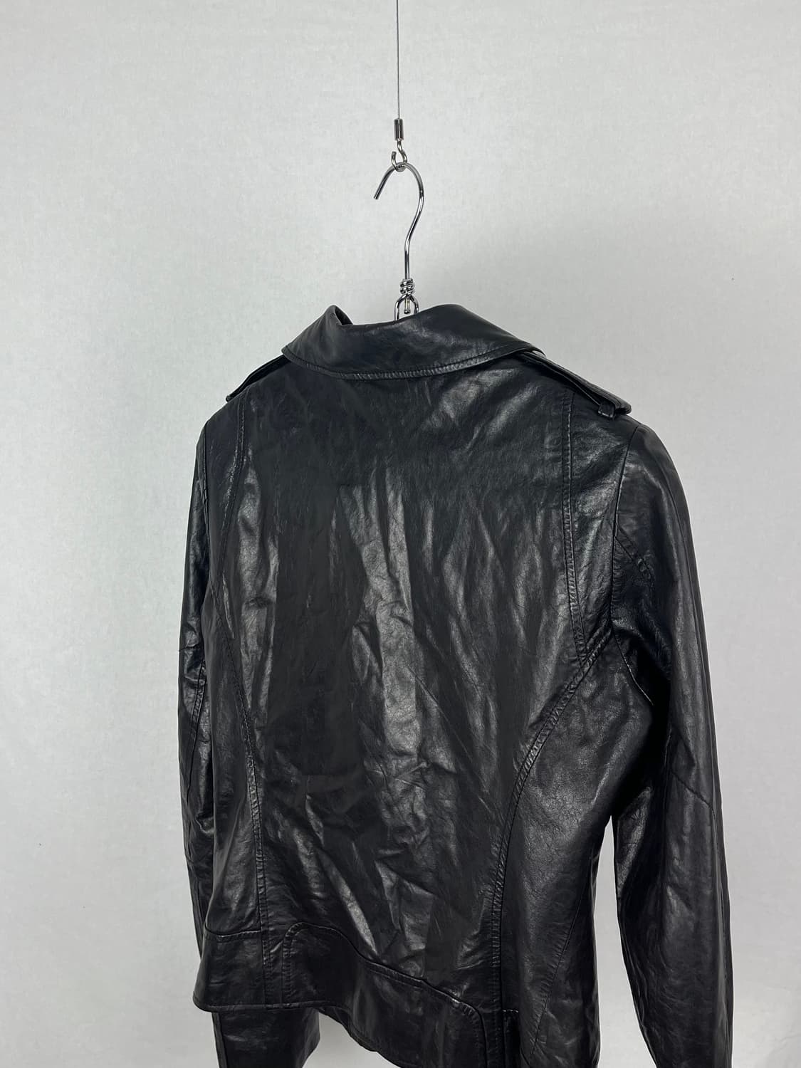 Vintage 램스킨 라이더 레더 자켓  상품이미지7