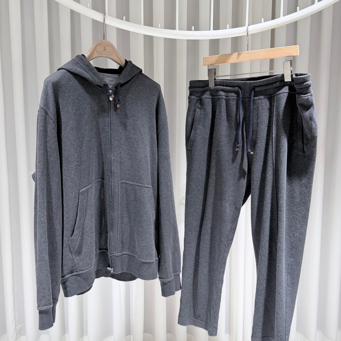 (A+/XXL,XL) / 브루넬로 쿠치넬리 코튼 나일론 그레이 셋업 상품이미지1