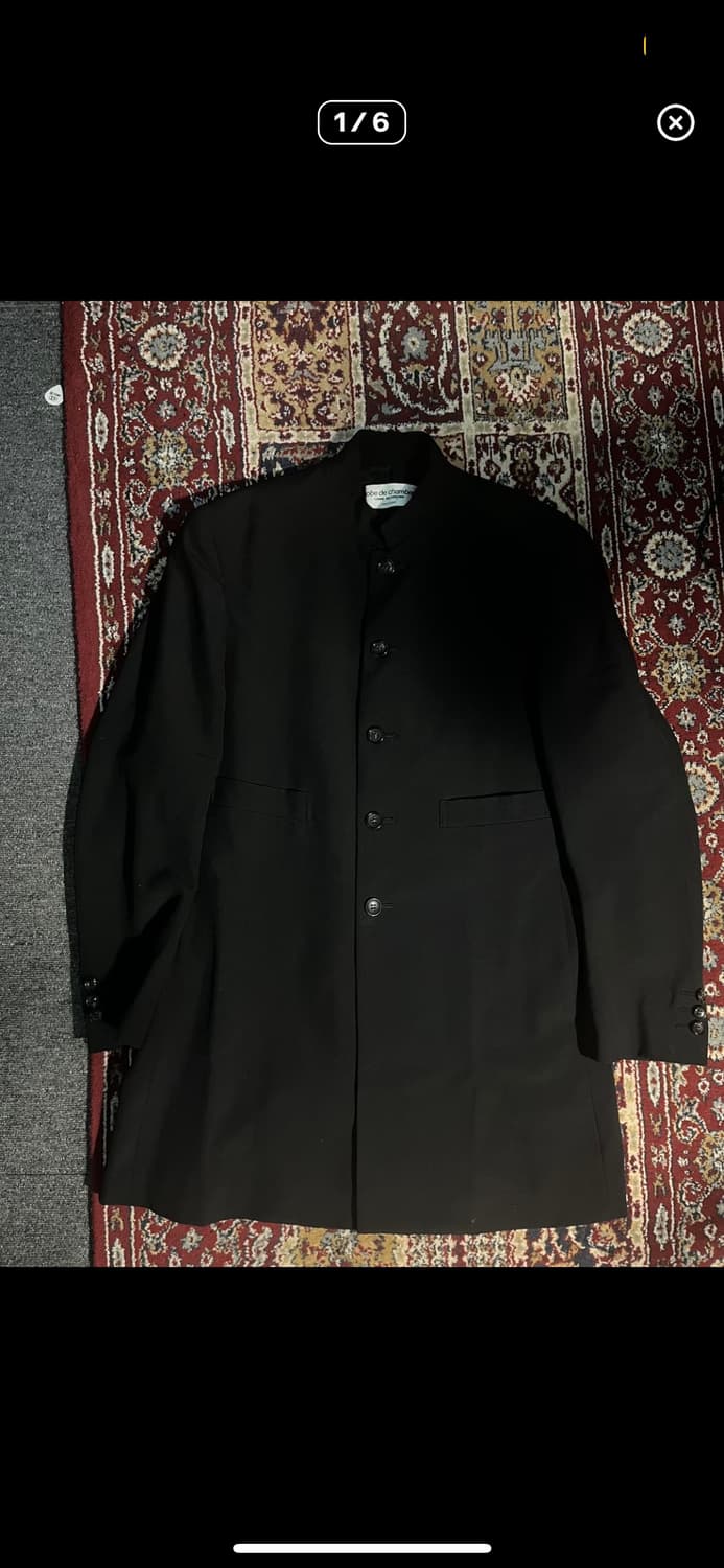Comme des garcons 테일러드 스탠카라 코트 자켓 상품이미지1