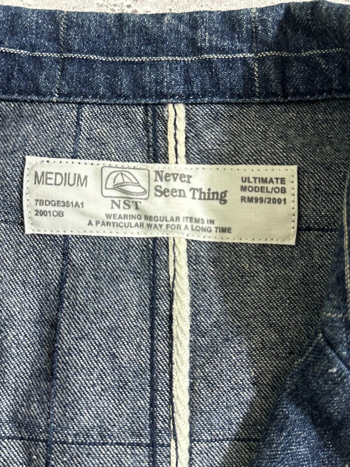 [00s] Never Seen Thing 윈도우페인 데님블레이저 /038 상품이미지4