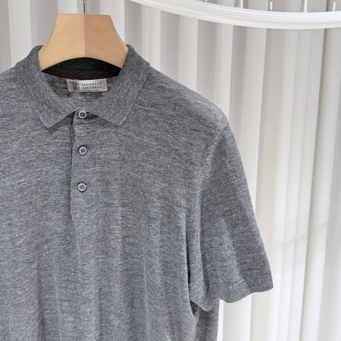 (A+/56) / 브루넬로쿠치넬리 린넨 코튼 카라 폴로 반팔 티셔츠 상품이미지4