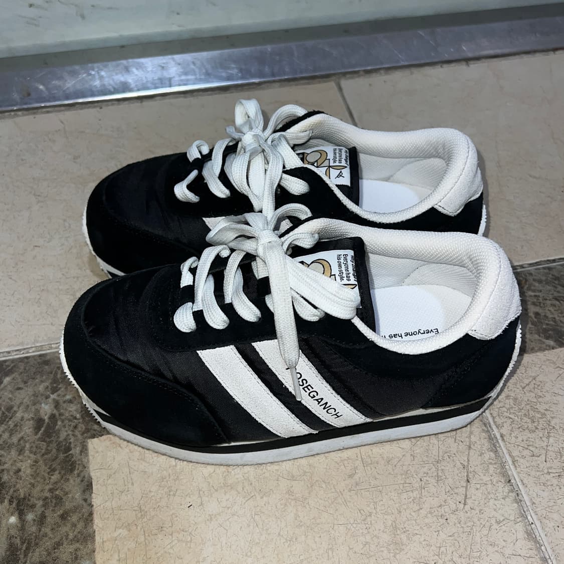 포즈간츠 스니커즈 블랙 운동화 상품이미지3