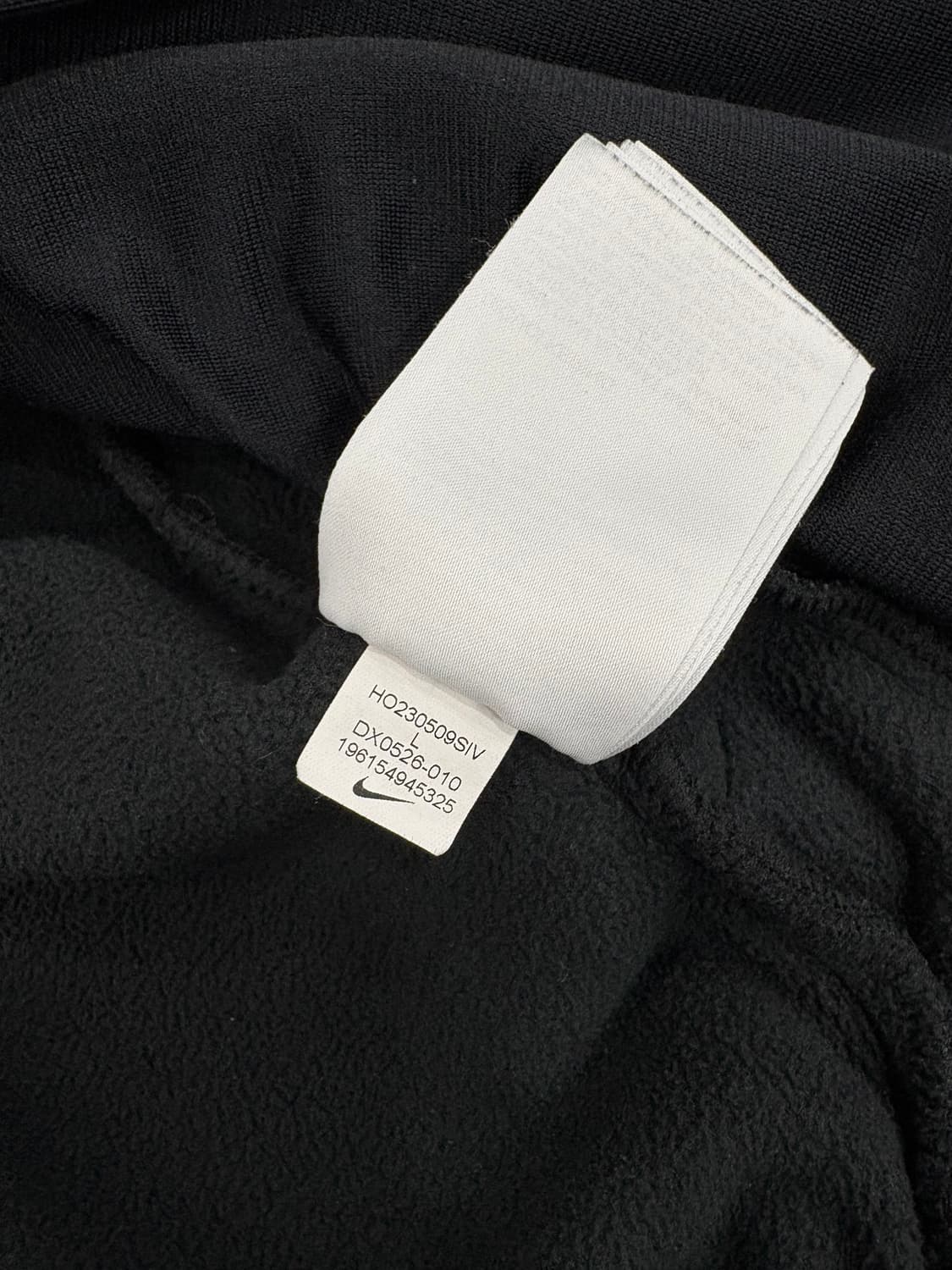 나이키 스우시 반집업 후리스 블랙L 상품이미지6