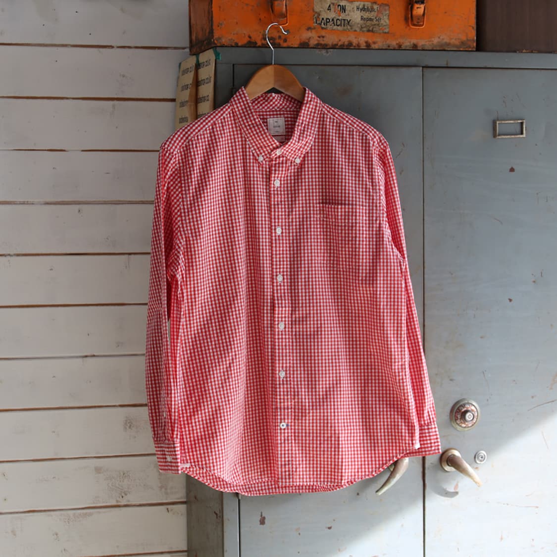 (착용컷) GAP 체크 셔츠 (남성용 100-103) 상품이미지1