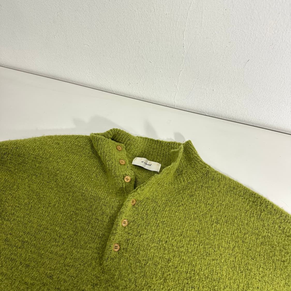 FREE 앳코너 녹차 크루넥 니트 상품이미지1