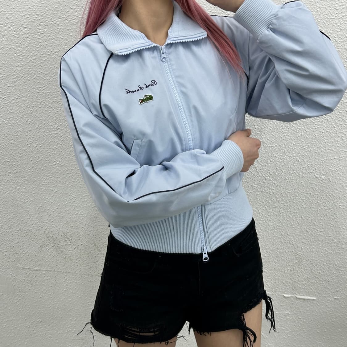 라코스테 베이비블루 크롭 바람막이 34 상품이미지3