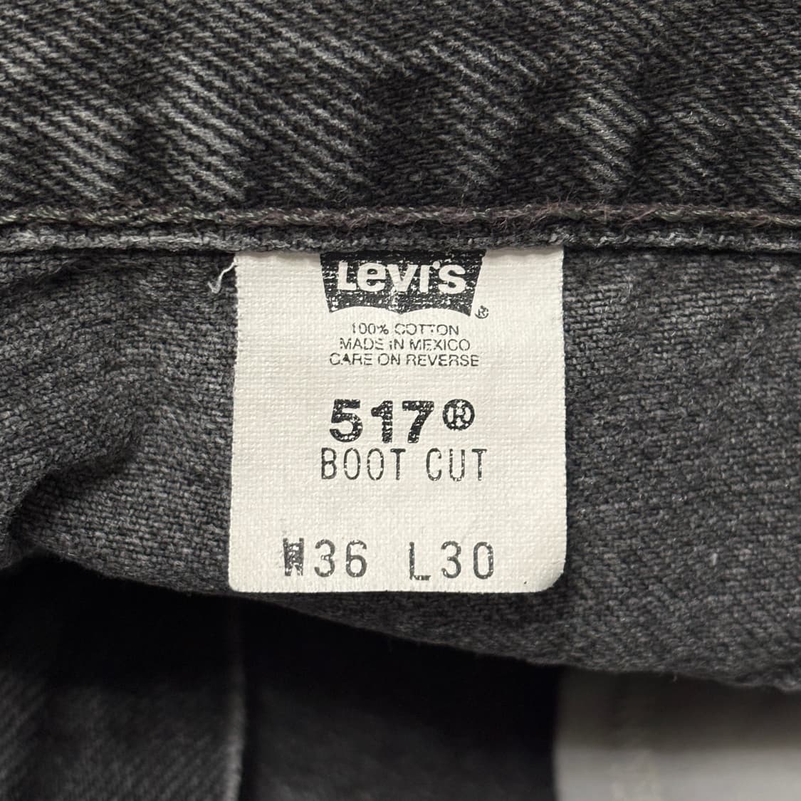00s 빈티지 리바이스 517 블랙 허리44cm 상품이미지8