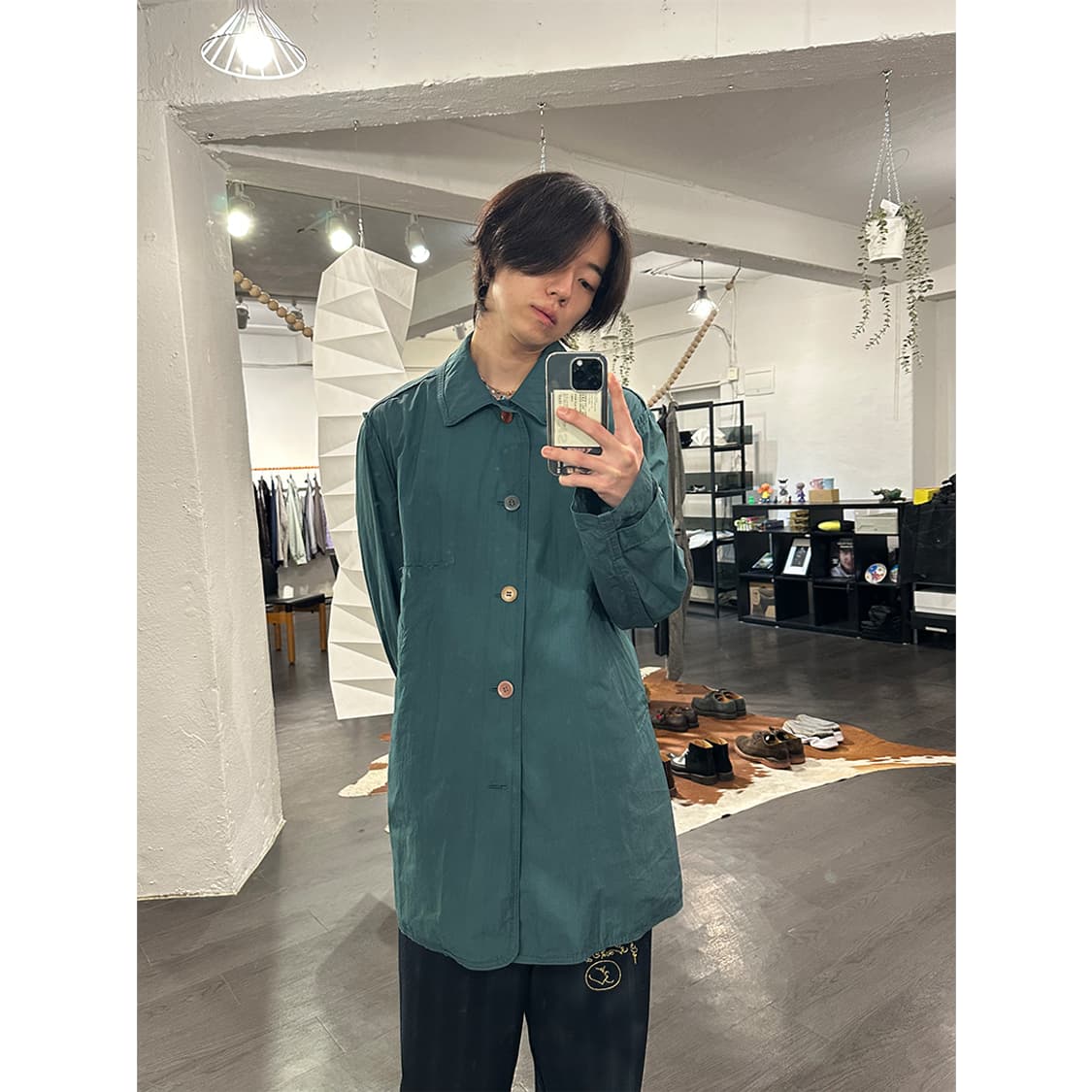 언더커버 버튼 디테일 코트 상품이미지4