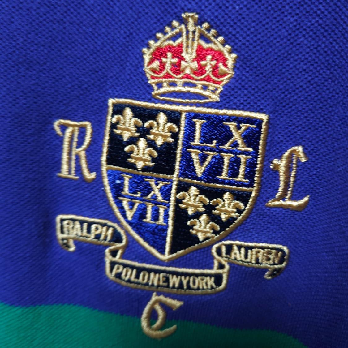 XL ) 폴로 랄프로렌 스트라이프 반팔 카라티 상품이미지3