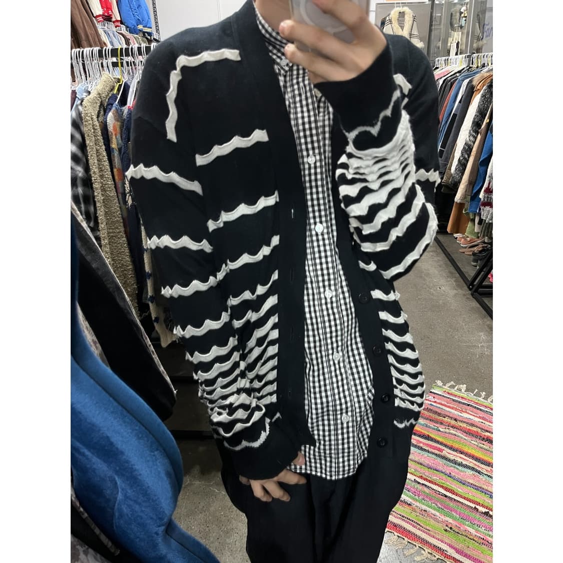 버나드 윌헴 패턴 가디건 Made in JAPAN 상품이미지2