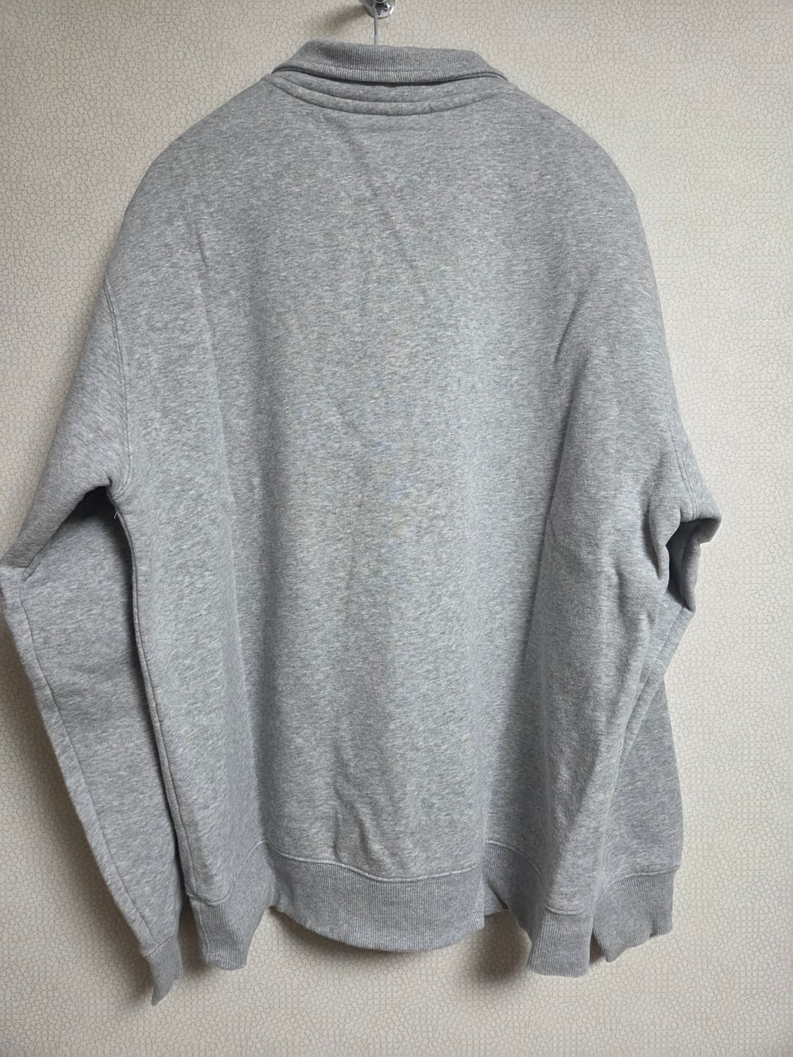 지오다노 하프집업 맨투맨 그레이 L 상품이미지2