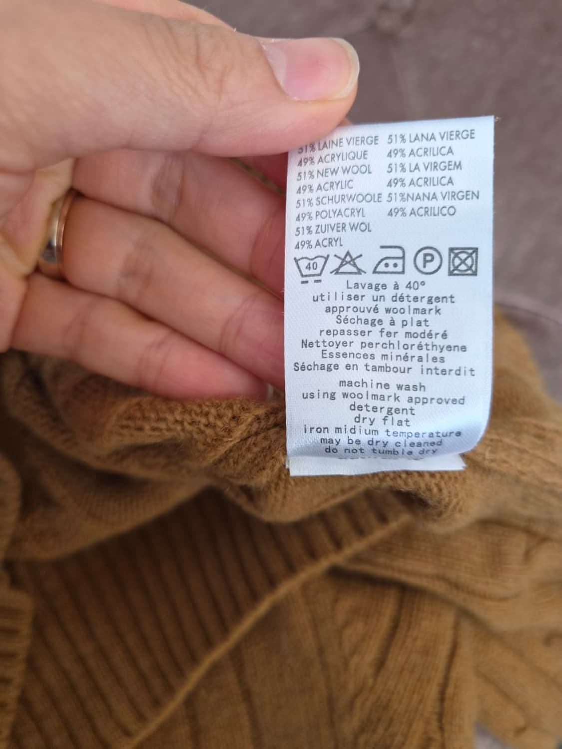 라코스테  라운드케이블긴팔니트
 상품이미지8