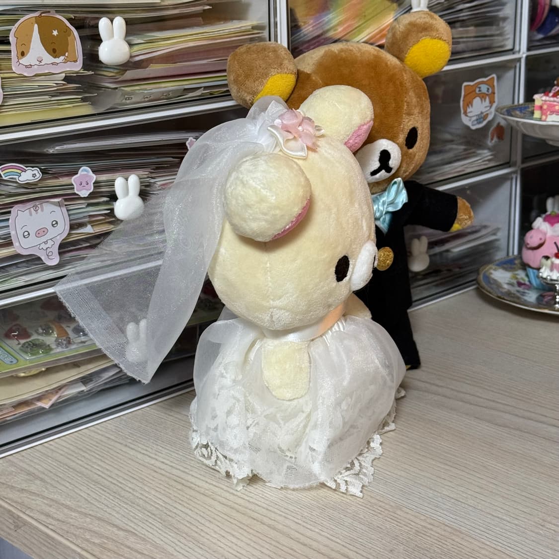 리락쿠마 코리락쿠마 웨딩 웰컴 커플 부부 인형 상품이미지3