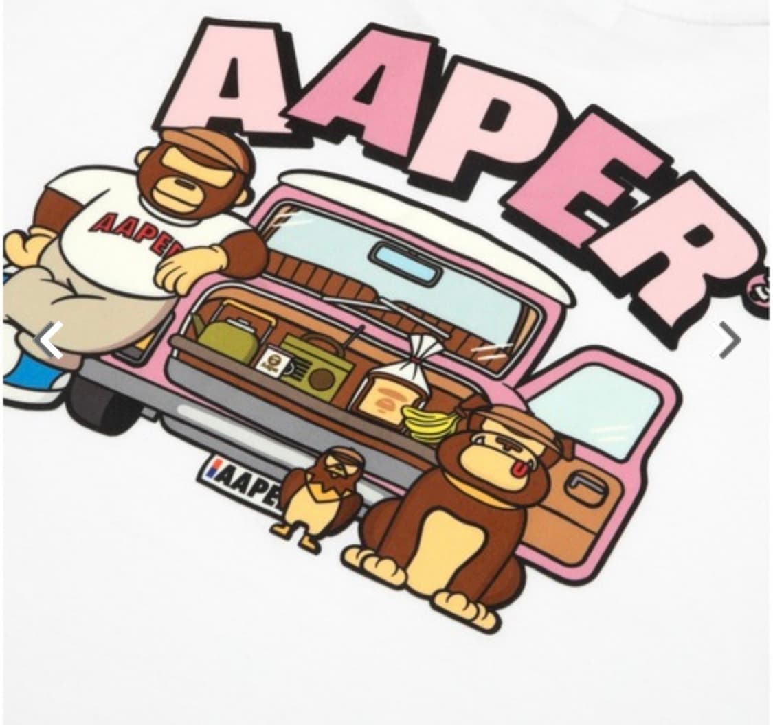 AAPE DRIVING AAPER 2 TEE 에이프 테마 에이퍼티 (M) 상품이미지3