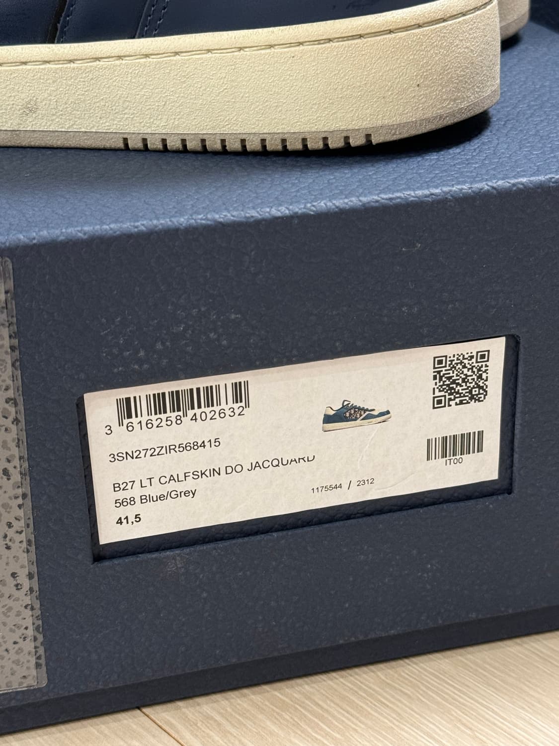 디올 오블리크 B27 로우탑 블루데님 41.5(265) 판매합니다 상품이미지7