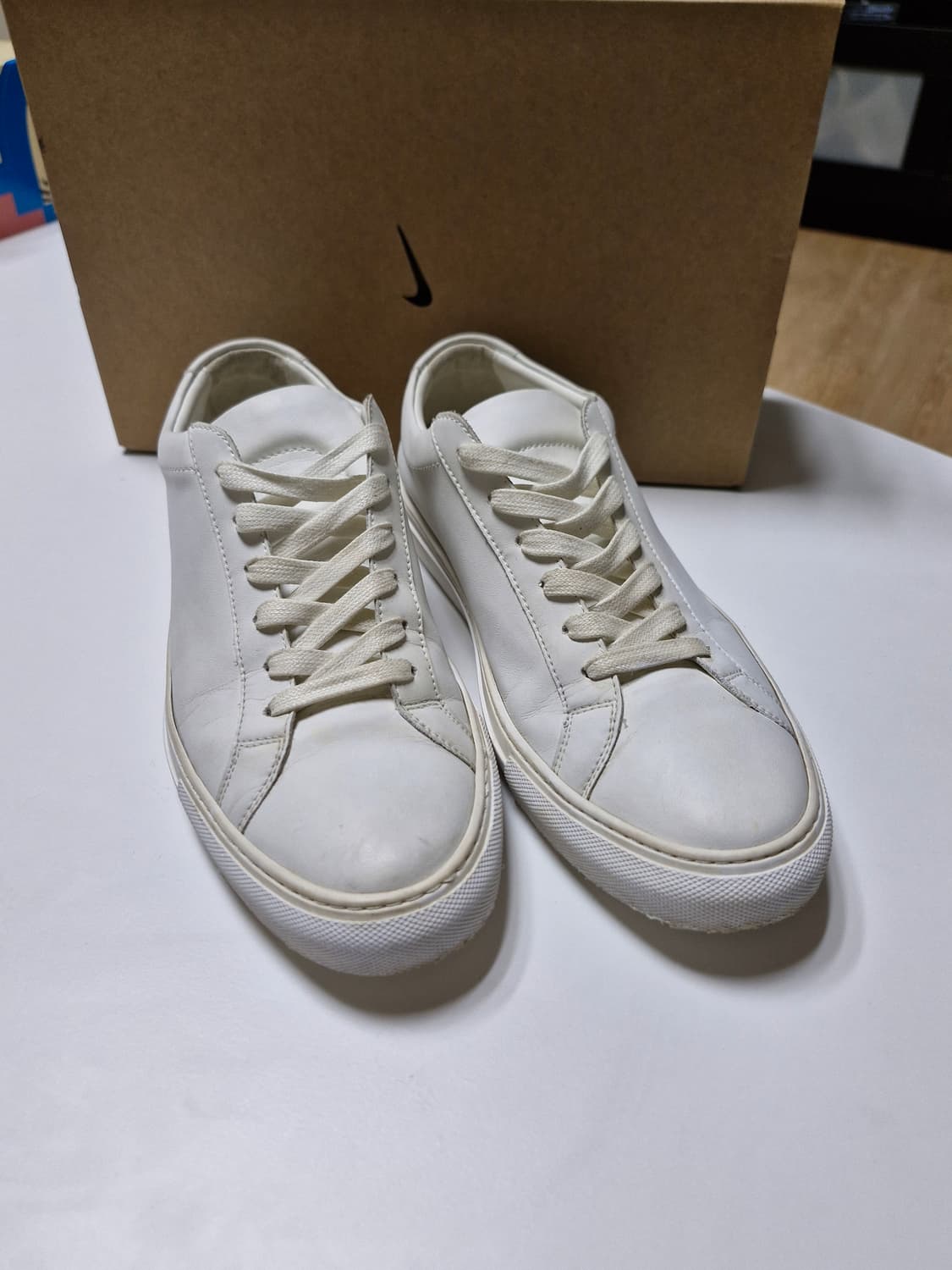 커먼맛 나파레더 스니커즈 화이트 270 상품이미지1