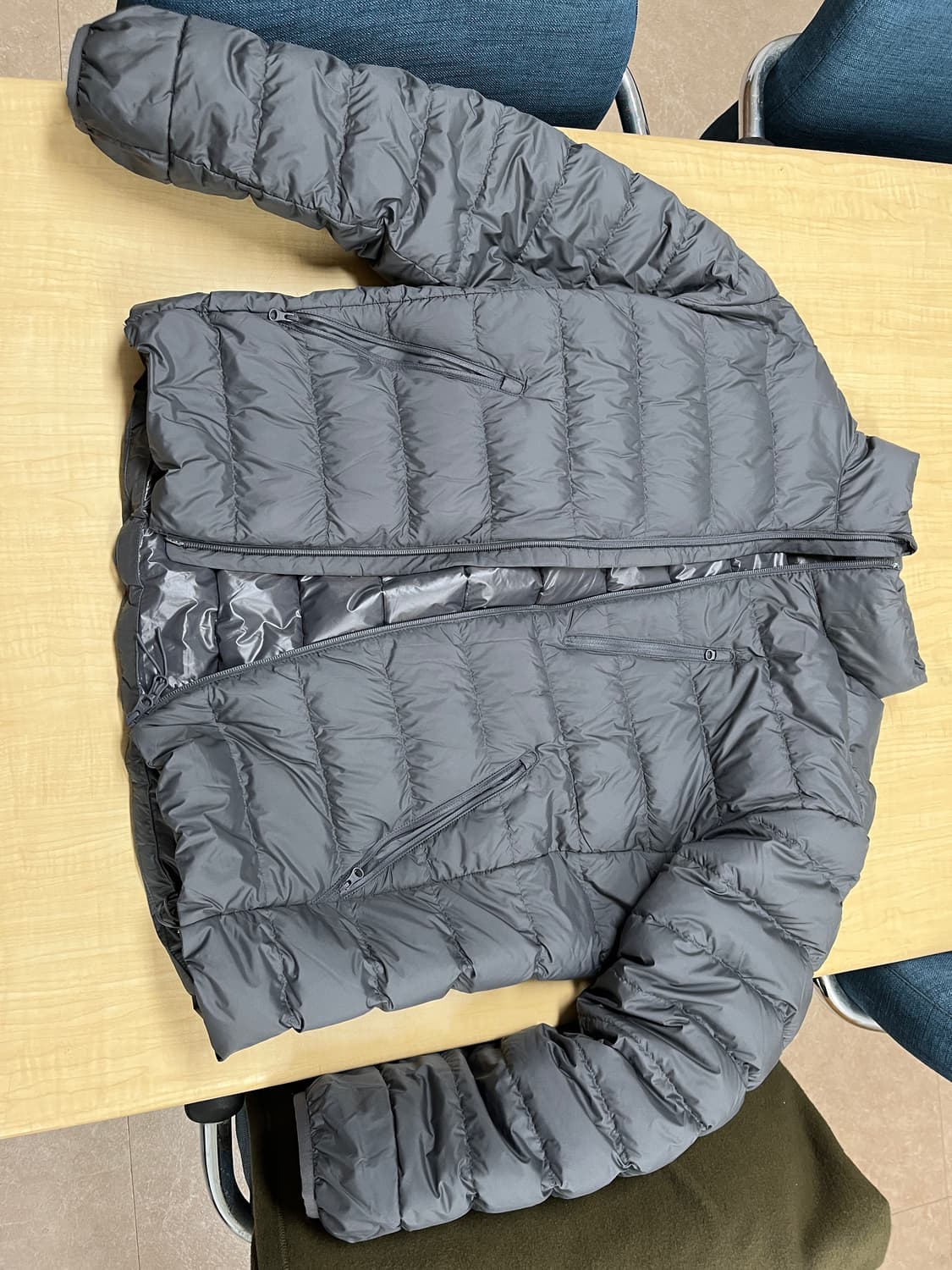 무탠다드 경량패딩 그레이 XL 상품이미지2