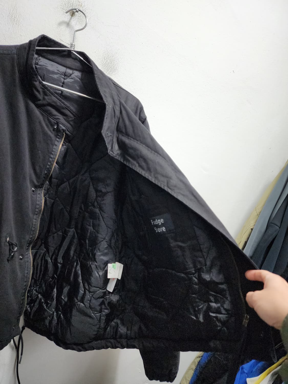 라퍼지스토어 누빔 3m 개파카 피쉬테일 크롭 파카 상품이미지4