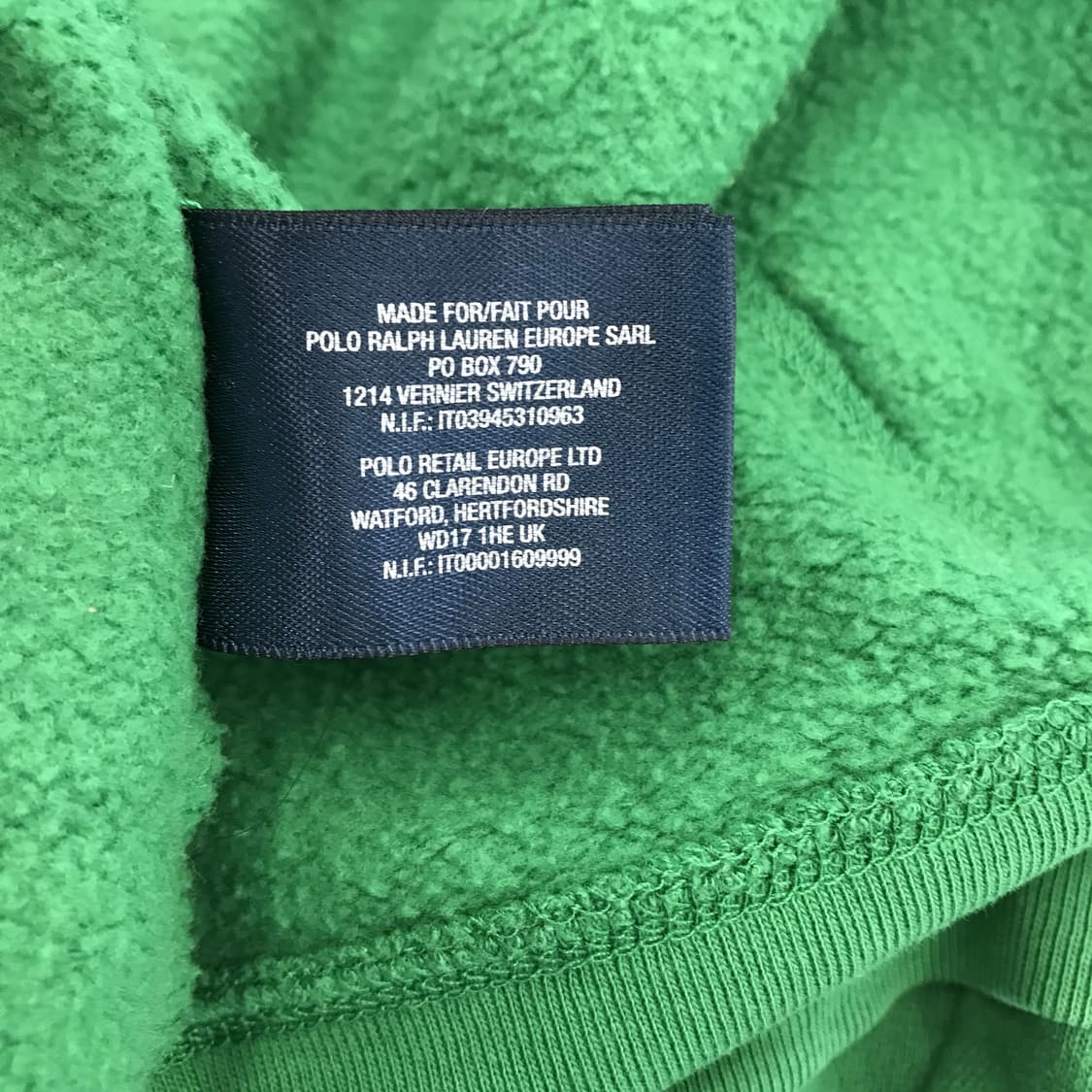 폴로 랄프로렌 그린 후드집업 [여성66오버] 상품이미지5