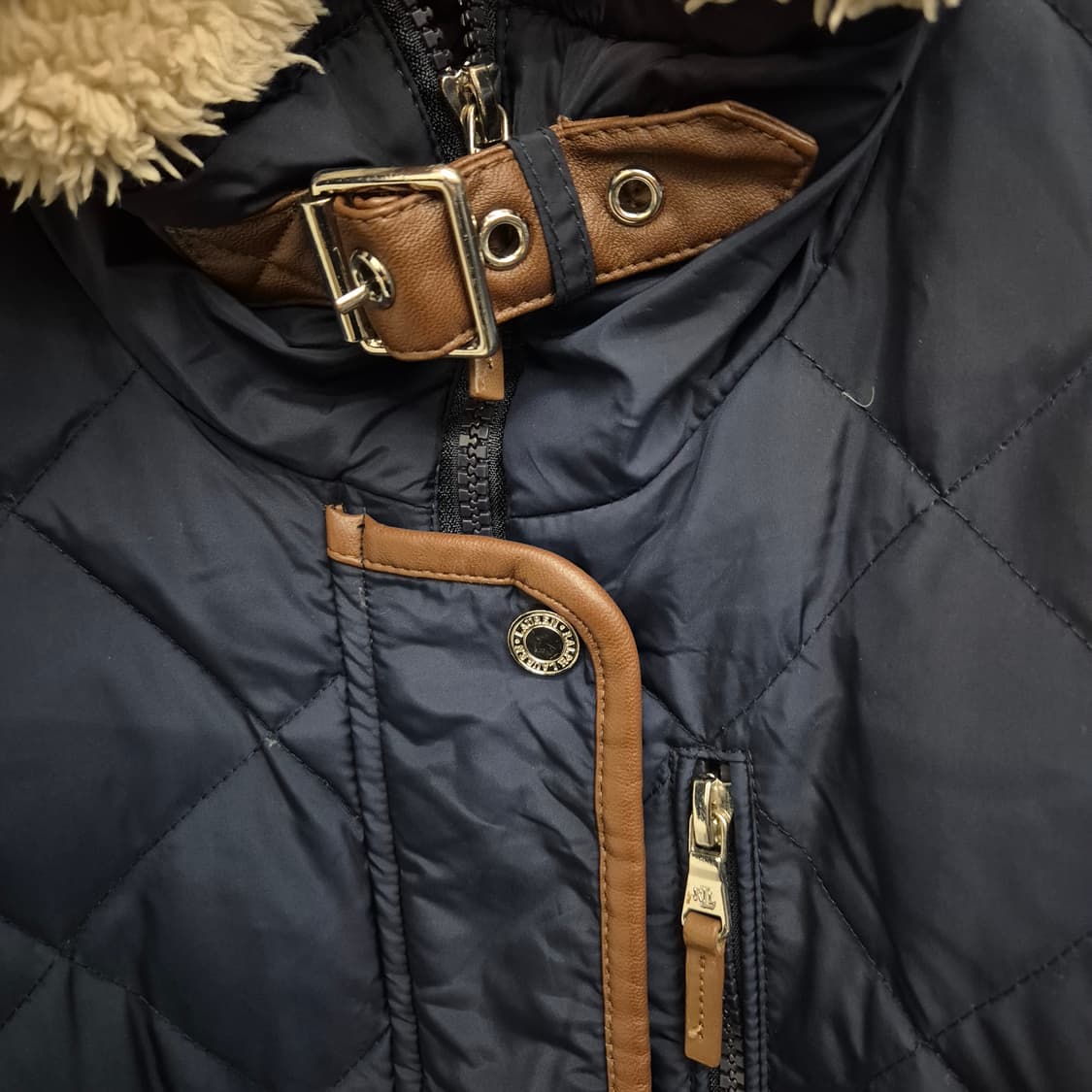 랄프로렌 다운 퀄팅 롱 코트 2XS 상품이미지4