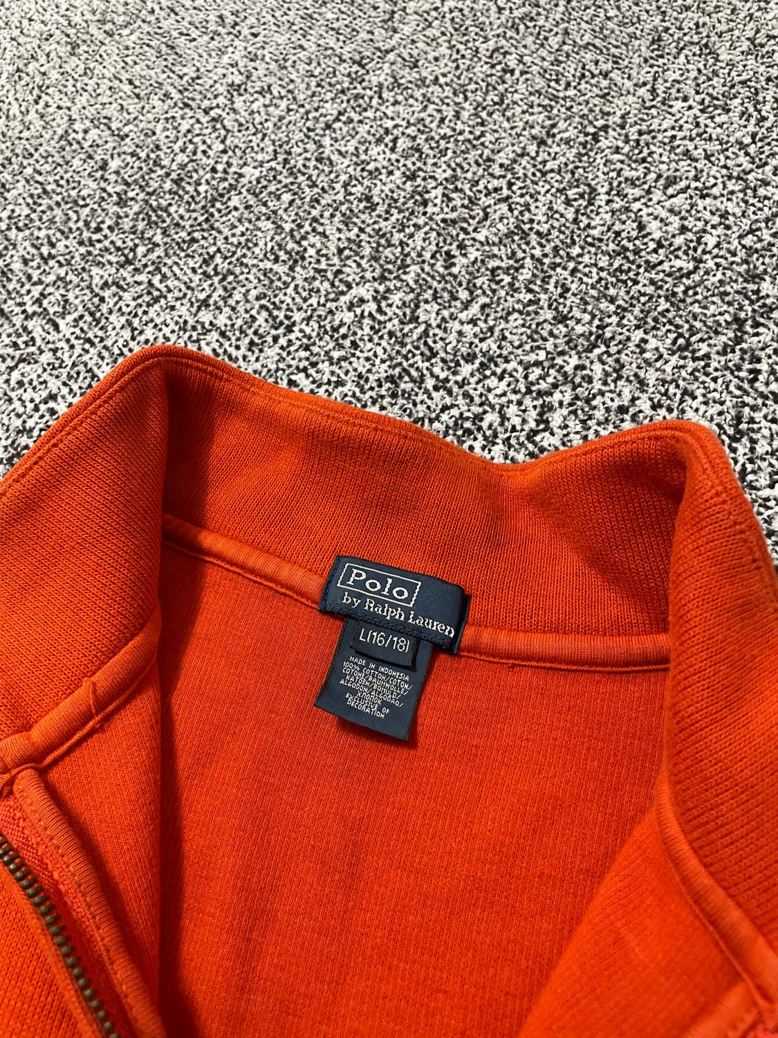 빈티지9. 폴로랄프로렌 하프집업 아노락 봄 니트 스웨터 오렌지 상품이미지5