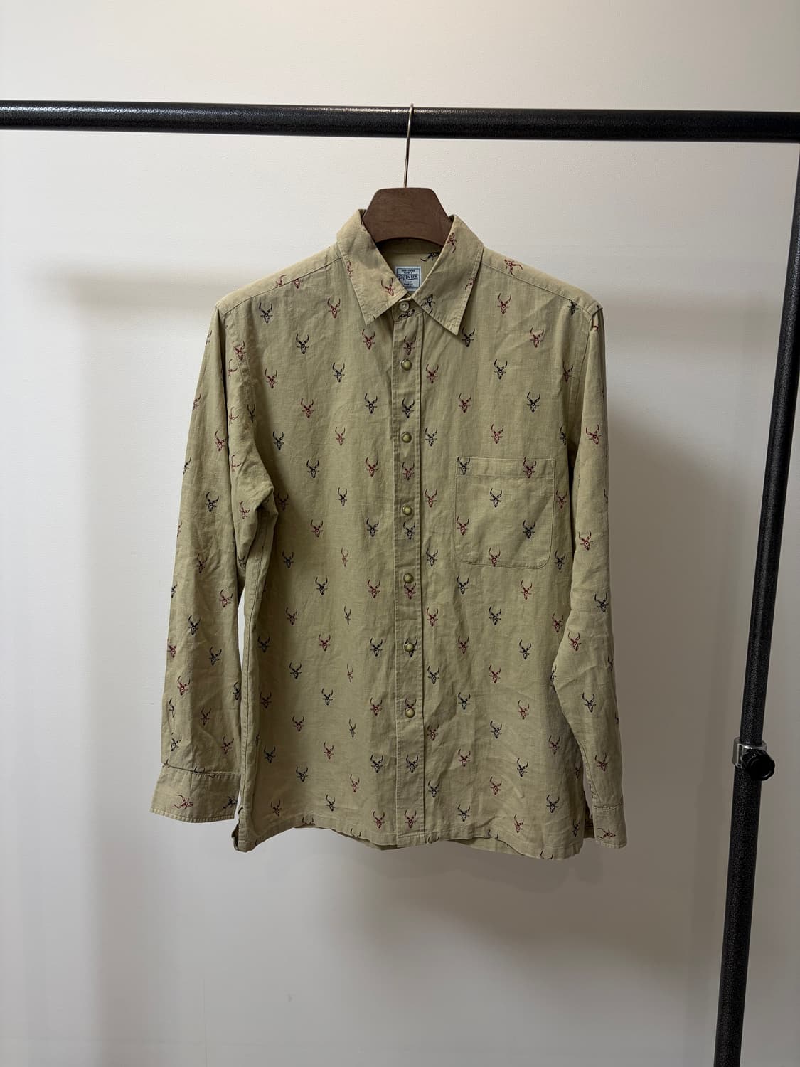 (L) Pointer 포인터 카우 패턴 웨스턴 셔츠 상품이미지1