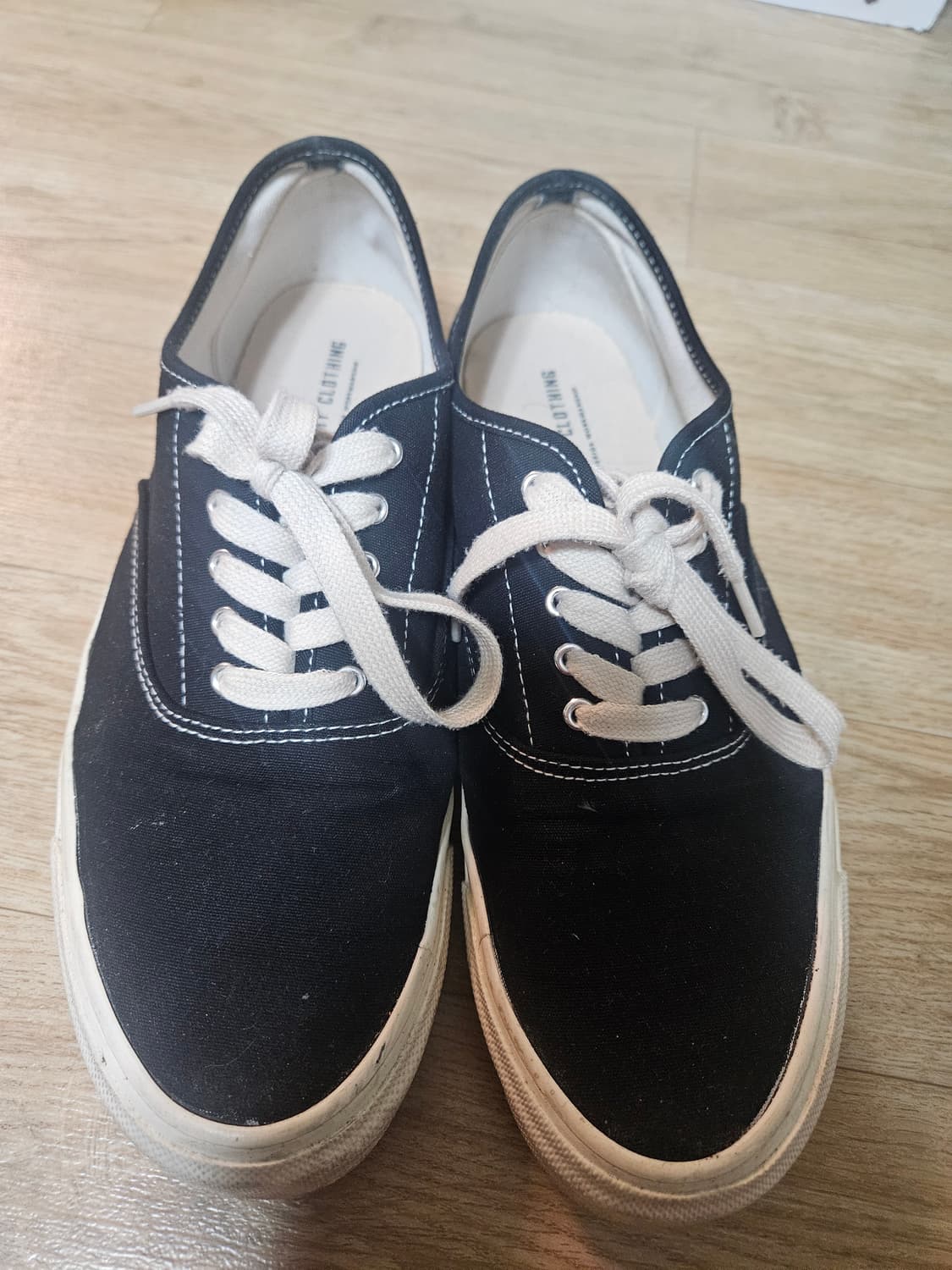 (260)트로피클로딩 밀 보트 슈즈 블랙x크림 상품이미지1