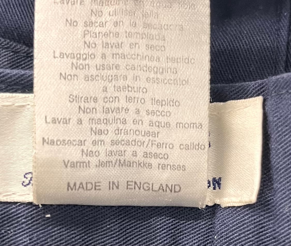 버버리 코튼팬츠 네이비 상품이미지5