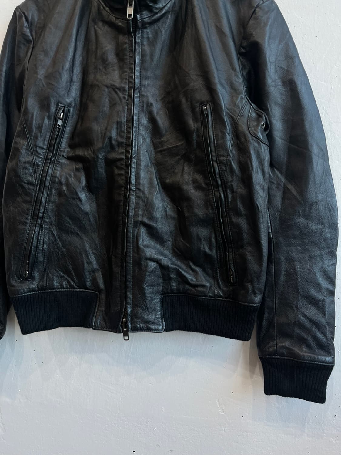 V-MEX 레더 라이더 봄버자켓 상품이미지3