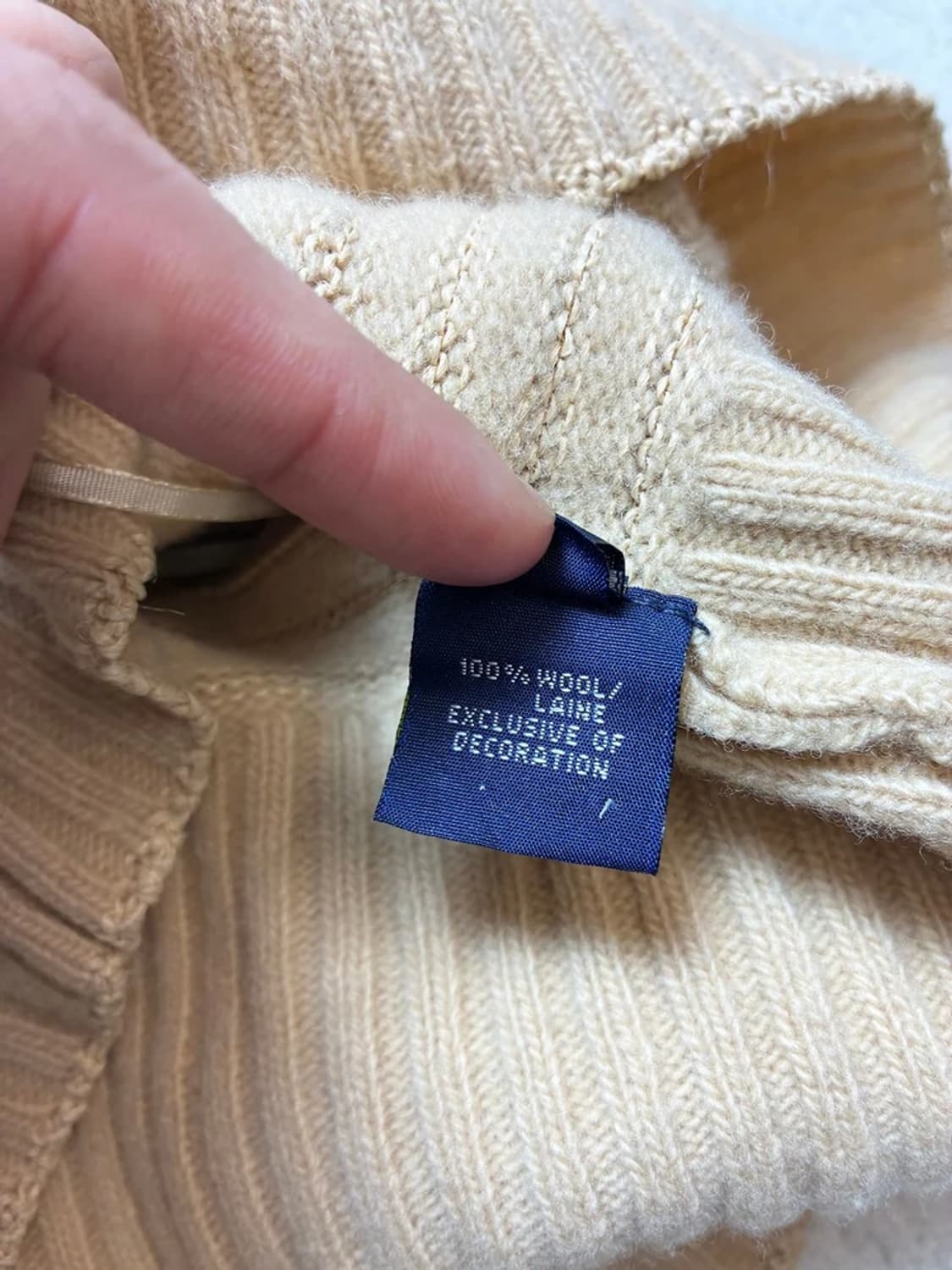 폴로 랄프로렌 00's 울 슬리브 리스 탱크탑 PN7707 상품이미지8