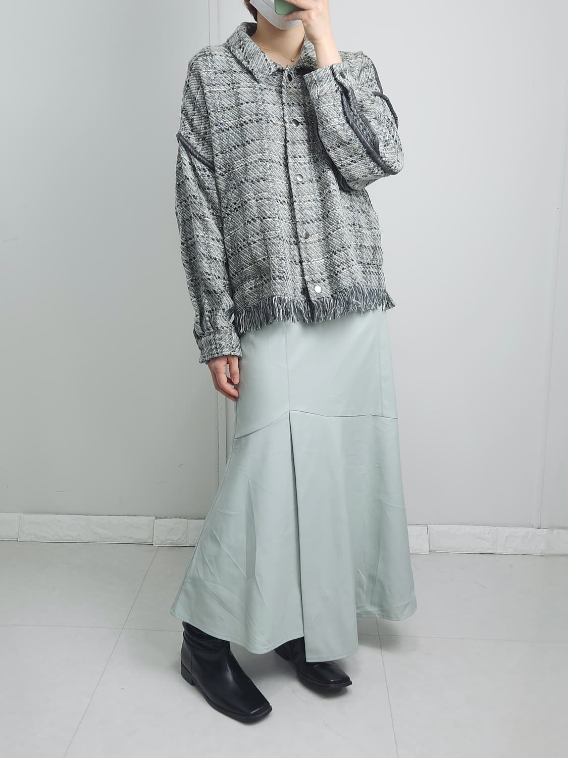 트위드 수술 자켓 상품이미지3